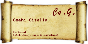 Csehi Gizella névjegykártya